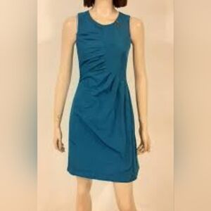 SUZI CHIN for Maggy Boutique Teal Gathered Mini Dress